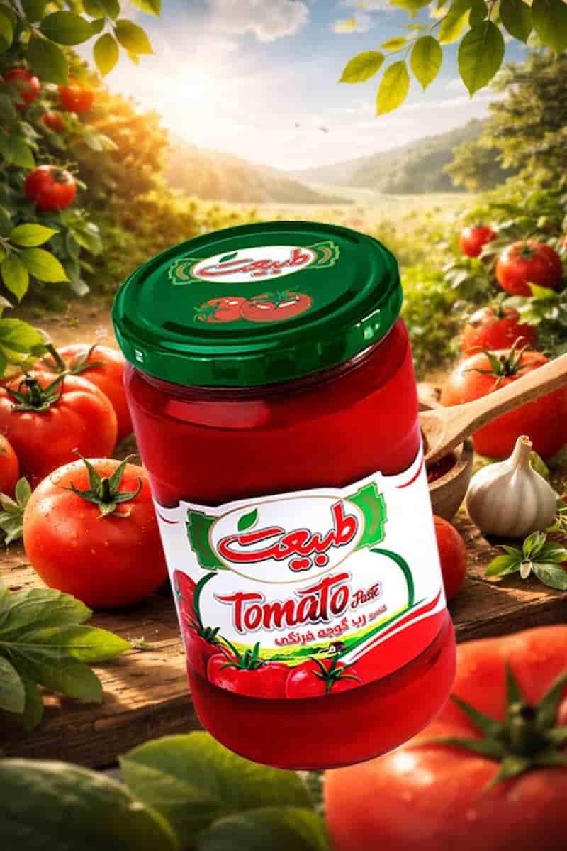 رب گوجه فرنگی طبیعت ۱۵۰۰ گرمی با حجم اقتصادی